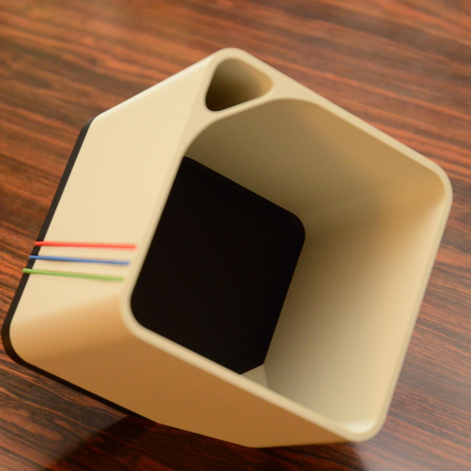 Sleek Cube Planter, Minimalist Bottom Watering Flower or Plant Pot, Modern Colors