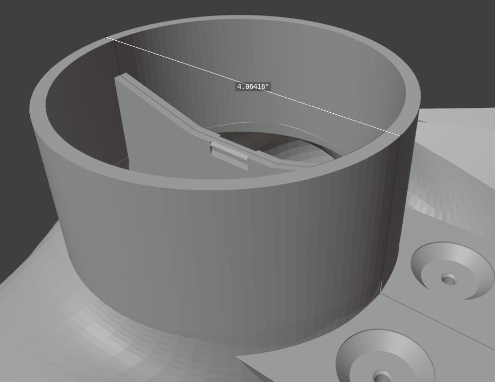 Dust Duct for Rigid 13" Planer TP1300 or TP13000, For 4" Sawdust Collector, Manifold