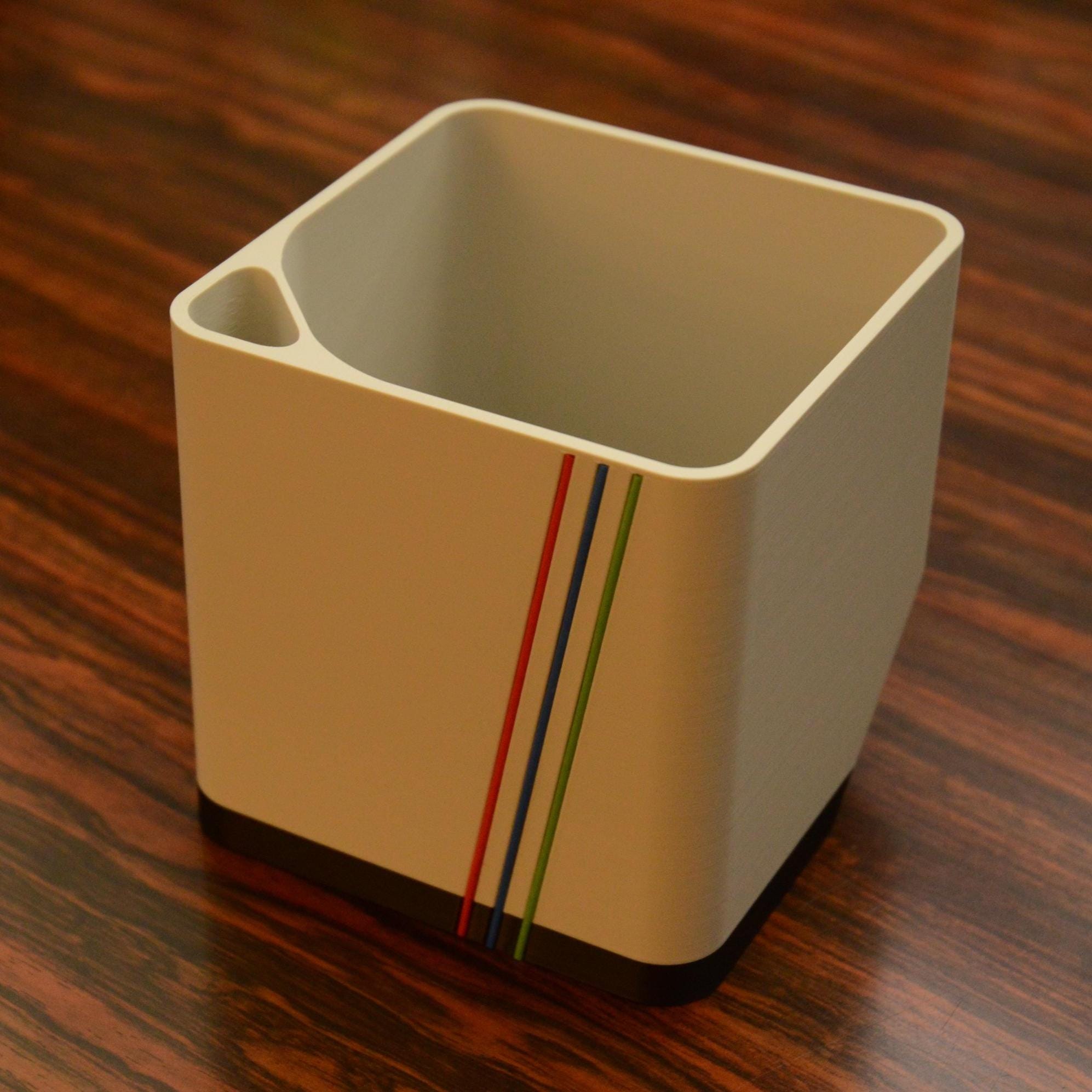 Sleek Cube Planter, Minimalist Bottom Watering Flower or Plant Pot, Modern Colors